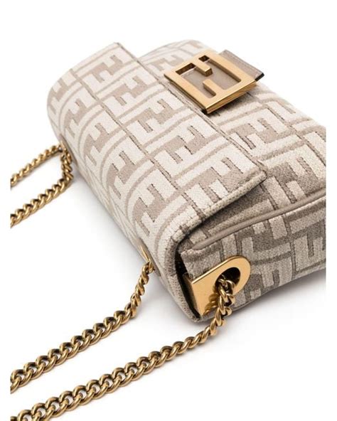 fendi shearling micro baguette bag|Fendi chenille bag.